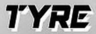 TYRE Font sample to identify the typeface on WhatFontIs