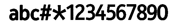 Nokia 208 Keypad font Font sample to identify the typeface on WhatFontIs