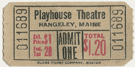 Old movie ticket