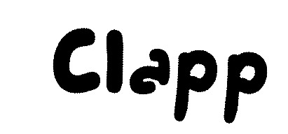 What font is written ' Clapp '? Thanks in advance. 