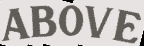 ABOVE Font sample to identify the typeface on WhatFontIs