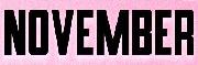 NOVEMBER Font sample uploaded by dannytz33 to identify the typeface on WhatFontIs