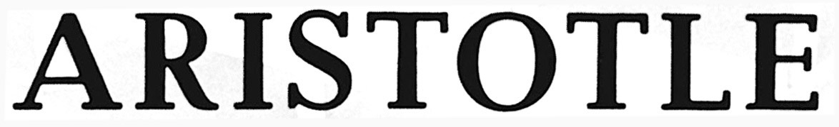 ARISTOTLE Font sample to identify the typeface on WhatFontIs