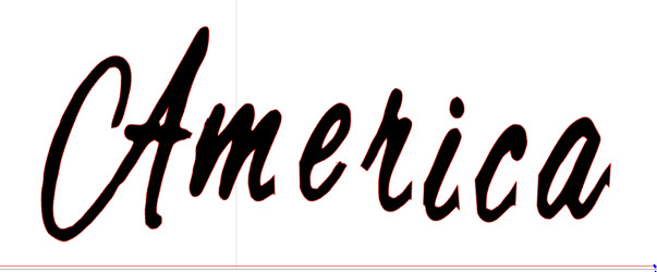 America Font sample to identify the typeface on WhatFontIs