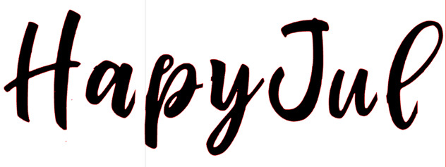 Hapy Jul Font sample to identify the typeface on WhatFontIs