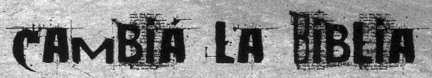 CAMBIA LA BIBLIA Font sample to identify the typeface on WhatFontIs