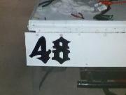 car number Font sample uploaded by scm48 to identify the typeface on WhatFontIs