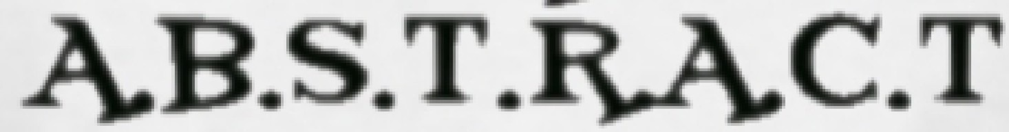 ABSTRACT Font sample to identify the typeface on WhatFontIs