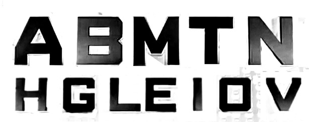 Agency-style chamfered edge font? Font sample to identify the typeface on WhatFontIs