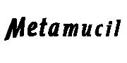 Metamucil logo font