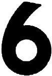 number 6 Font sample uploaded by suebooks to identify the typeface on WhatFontIs