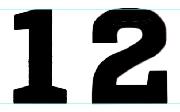 numerals 1 and 2 Font sample uploaded by  to identify the typeface on WhatFontIs