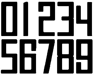 Salerno Numbers Font sample to identify the typeface on WhatFontIs