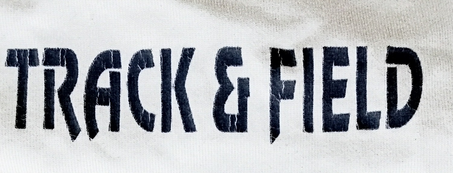 TRACK & FIELD Font sample to identify the typeface on WhatFontIs