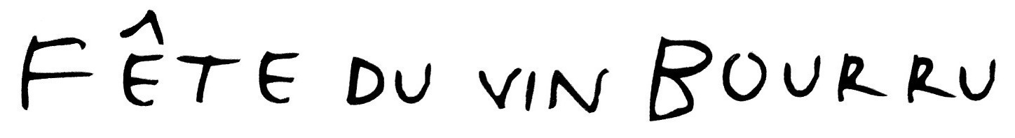 FÊTE DU VIN BOURRU Font sample to identify the typeface on WhatFontIs