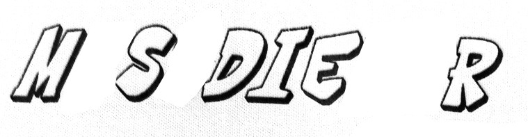 MSDIE Font sample to identify the typeface on WhatFontIs