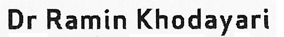 Dr Ramin Khodayari Font sample to identify the typeface on WhatFontIs