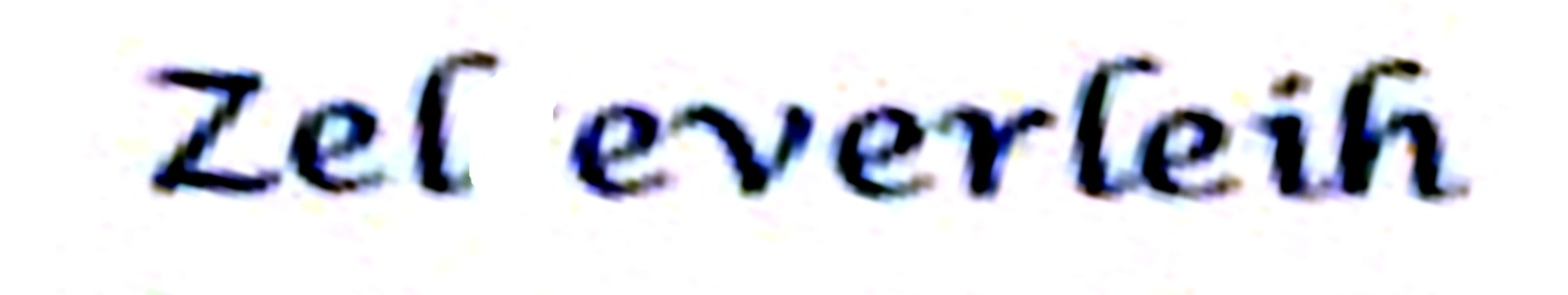 zel Font sample to identify the typeface on WhatFontIs