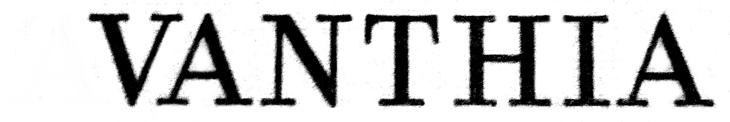 Font and weight? VANTHIA Font sample to identify the typeface on WhatFontIs