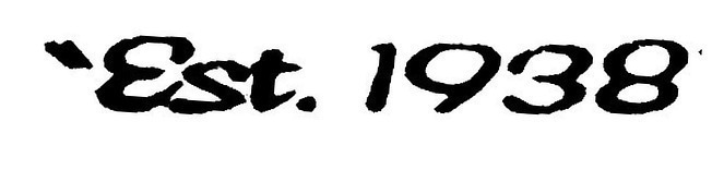 Est. 1938 Font sample to identify the typeface on WhatFontIs