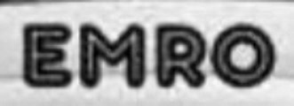 EMRO FONT Font sample to identify the typeface on WhatFontIs