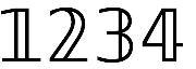 Hollow numbers Font sample uploaded by XiDo_os to identify the typeface on WhatFontIs