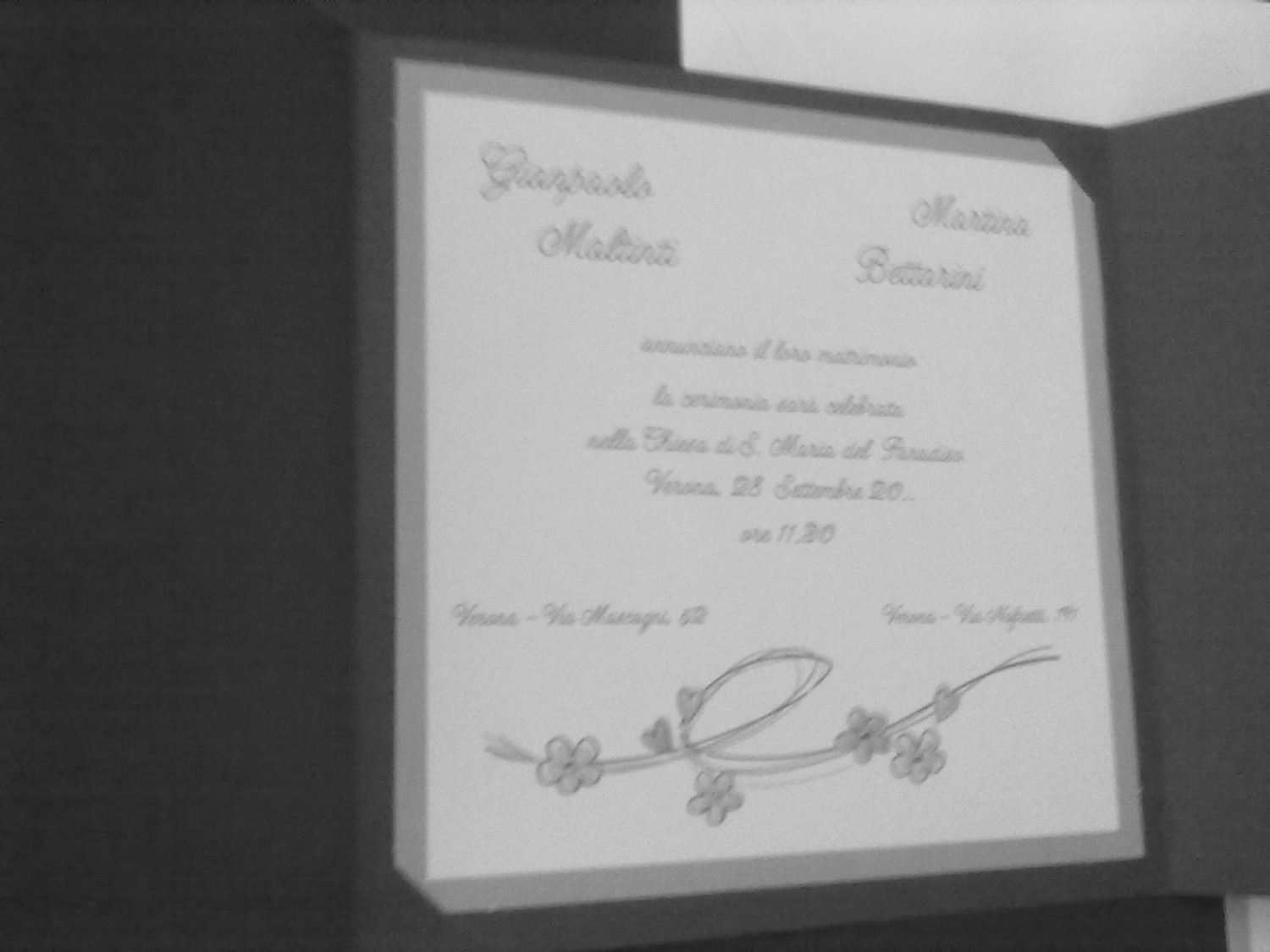 Help me for my wedding!!  Font sample to identify the typeface on WhatFontIs