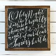 oh holy night script font