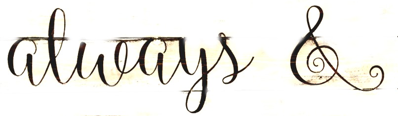 always & forever Font sample to identify the typeface on WhatFontIs