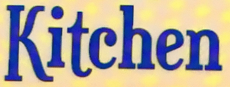 Kitchen Font sample to identify the typeface on WhatFontIs