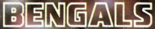 1983 Bengals outline font