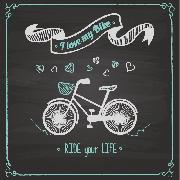 what font of the sentence "i love my bike"? can you help me? Font sample uploaded by agathaps to identify the typeface on WhatFontIs