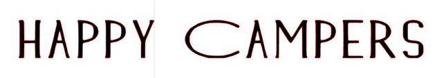 HAPPY CAMPERS Font sample to identify the typeface on WhatFontIs