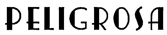 Peligrosa Font sample to identify the typeface on WhatFontIs