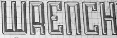 WRENCH Font sample to identify the typeface on WhatFontIs
