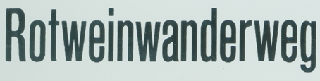 Rotweinwanderweg Font sample to identify the typeface on WhatFontIs