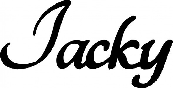 Jacky Font sample to identify the typeface on WhatFontIs
