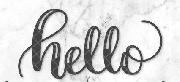 Hello Script Font Font sample uploaded by mareangirl to identify the typeface on WhatFontIs