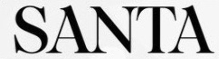 “SANTA” Font sample to identify the typeface on WhatFontIs