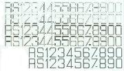 italian military aircraft number Font sample uploaded by Timetraveler to identify the typeface on WhatFontIs