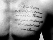 Trey Songz Chest tattoo  Font sample uploaded by chrisomo to identify the typeface on WhatFontIs