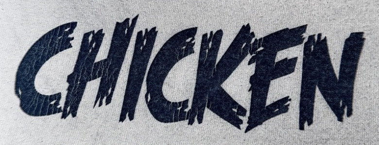 CHICKEN Font sample to identify the typeface on WhatFontIs