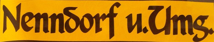 Nenndorf Font sample to identify the typeface on WhatFontIs