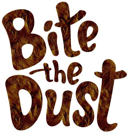 What font is? (Bite the Dust) Font sample to identify the typeface on WhatFontIs