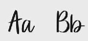 Aa Bb font