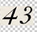 Serif Italic numbers