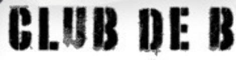CLUB DE B Font sample to identify the typeface on WhatFontIs