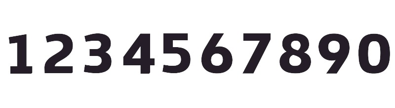 Numbers used by the NRL Font sample to identify the typeface on WhatFontIs