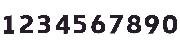 Numbers used by the NRL Font sample uploaded by FlashFlood to identify the typeface on WhatFontIs