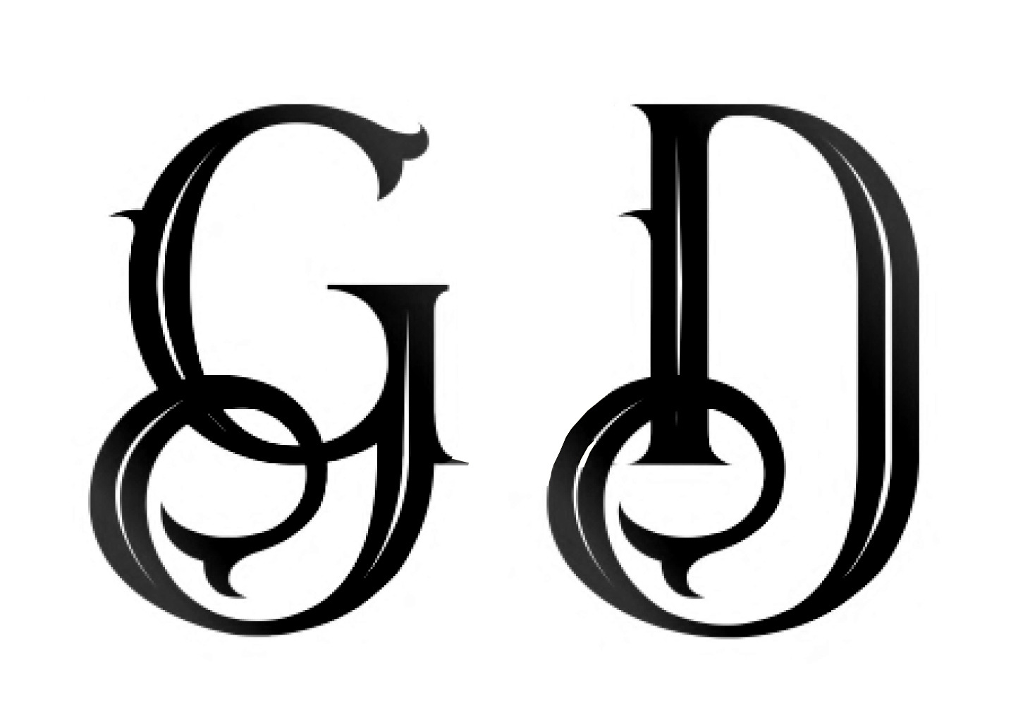 The letter G and D Font sample to identify the typeface on WhatFontIs